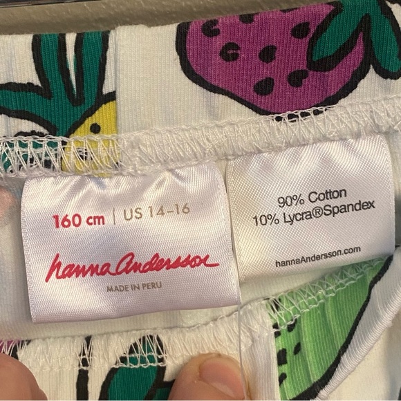 NWT Hanna Andersson fruit print legging size 14-16 - Picture 4 of 9